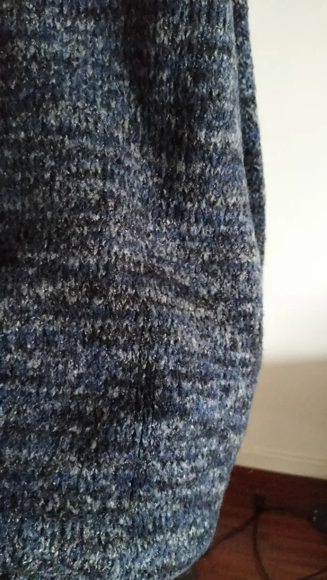 Jersey Zara azul jaspeado