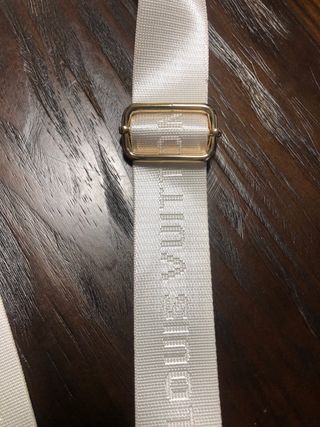 Correa bandolera para bolso  Louis Vuitton blanca