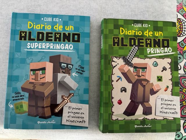 se vende lote libros de wigeta, de minecraft y más