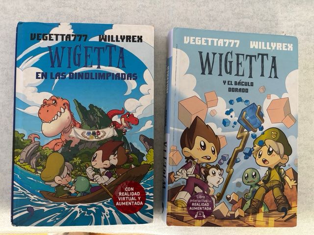 se vende lote libros de wigeta, de minecraft y más