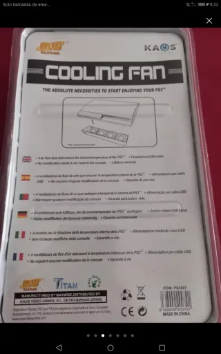 (Nuovo) Ventilatore di raffreddamento per PS3 (4 ventilatori)