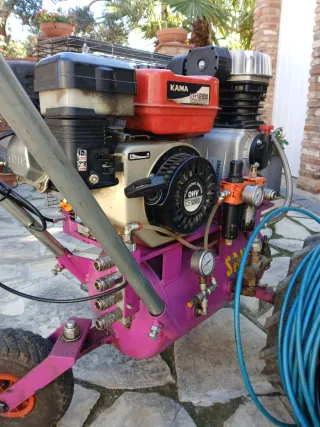 Compresor de aire con mangueras