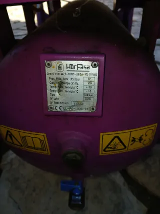 Compresor de aire con mangueras