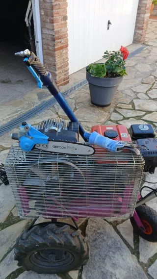 Compresor de aire con mangueras