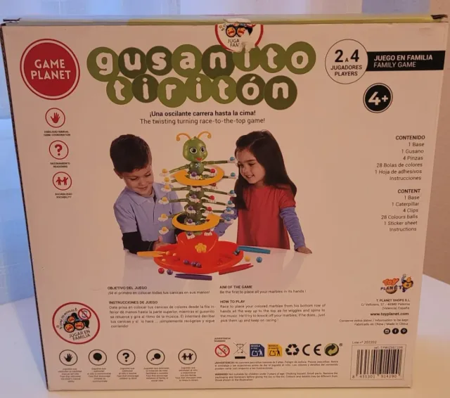 Gusanito Tiritón Juego Mesa