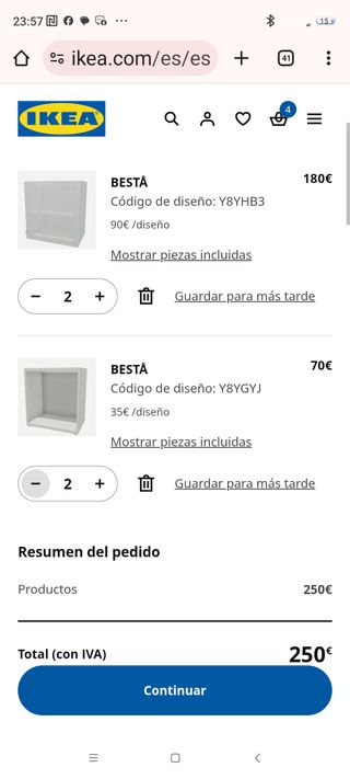 Mueble modular Ikea