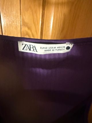Conjunto punto frío Zara morado