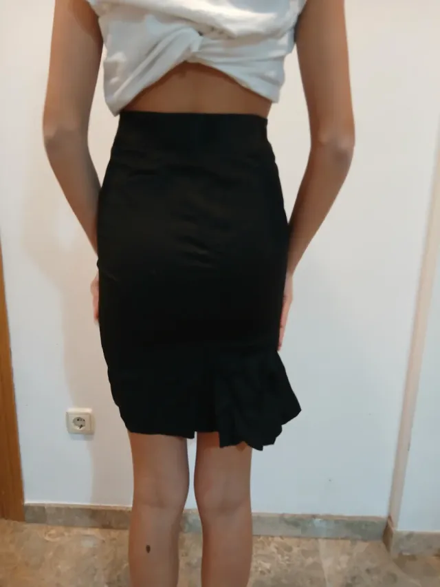 Falda Ted Baker Talla 0 Morado Negro