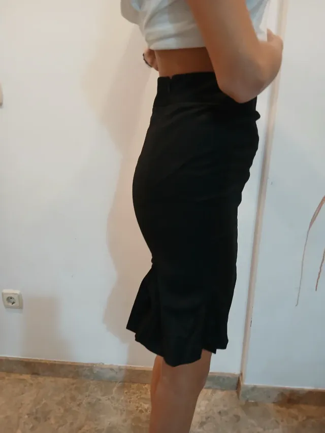 Falda Ted Baker Talla 0 Morado Negro