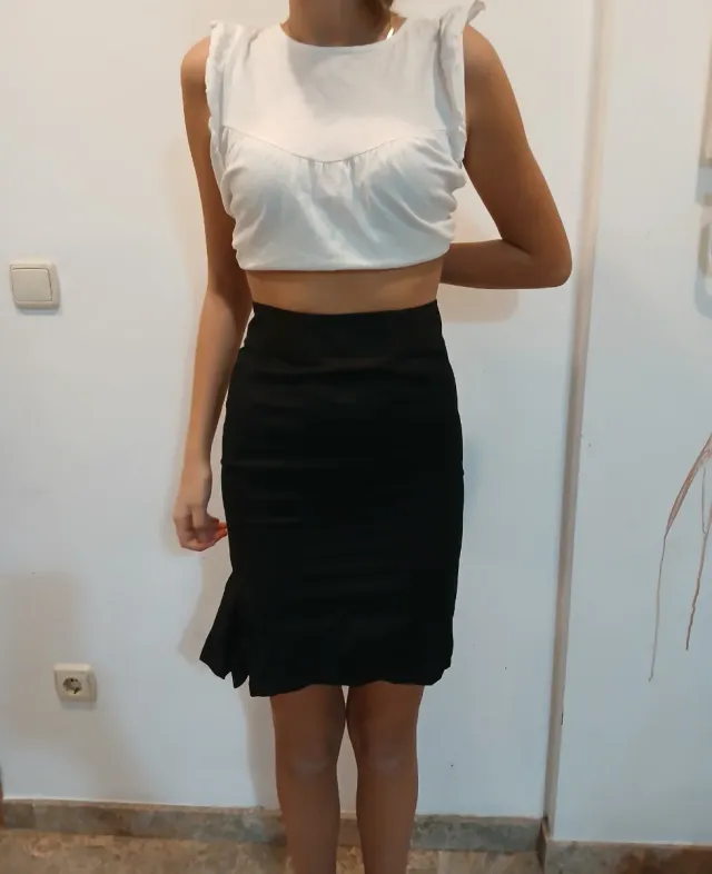 Falda Ted Baker Talla 0 Morado Negro