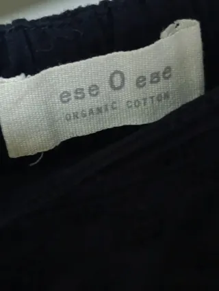 Conjunto top y falda EseOese negro