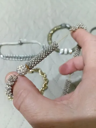 Lote 6 pulseras bisutería