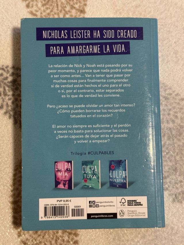 Culpa mía / My Fault (CULPABLES)