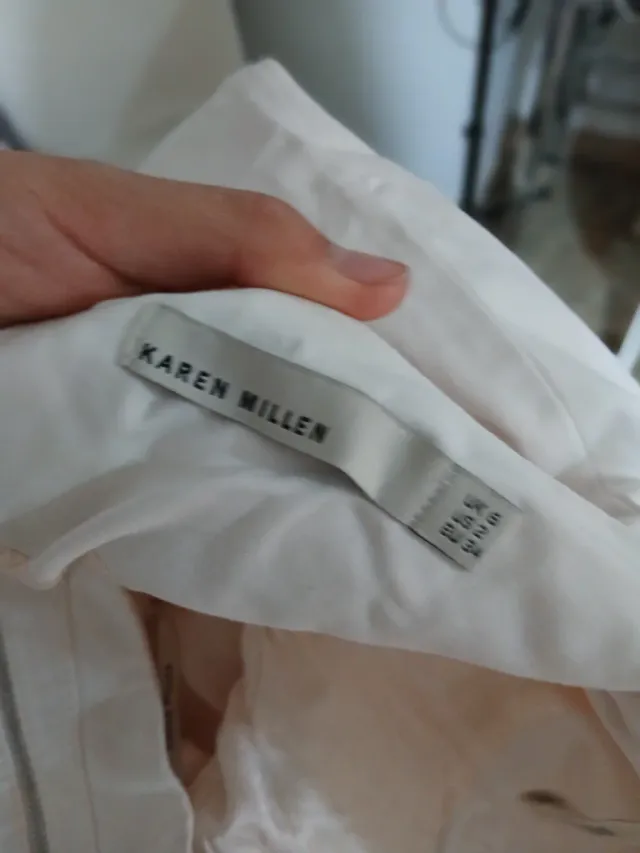 Falda Karen Millen Blanca Talla S
