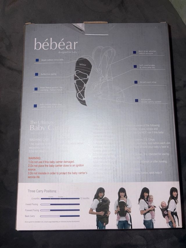 Portabebés Bébéar 3.5-12 kg
