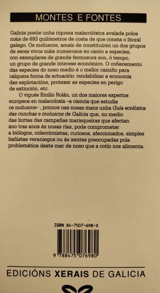 15€ por libro. Guía Montes e Fontes. Xerais