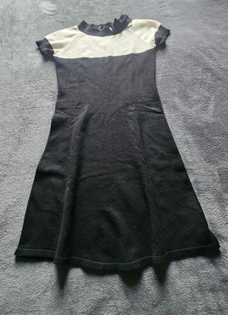 Twinset Abito Beige e Nero Taglia S