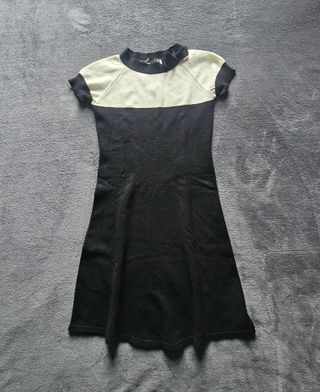 Twinset Abito Beige e Nero Taglia S