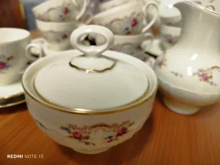 Juego de café porcelana vintage floral