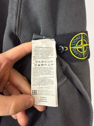 Black Stone Island sweatshirt