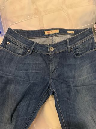 Pantalón vaquero Salsa corte recto azul