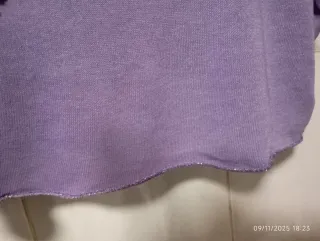 Jersey malva con corazón y brillo