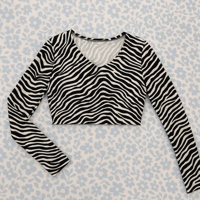 Crop Top Cebra Shein Talla S