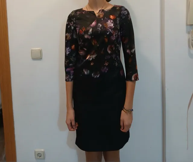 Vestido Ted Baker Negro Multicolor Talla 0