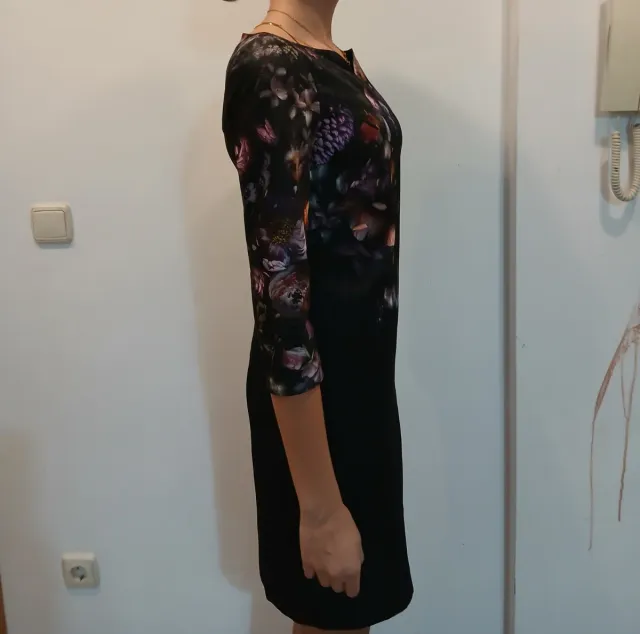 Vestido Ted Baker Negro Multicolor Talla 0