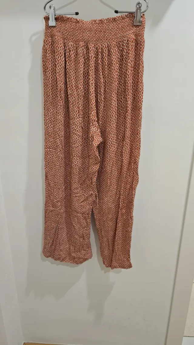 Pantalón fluido estampado caldera talla única