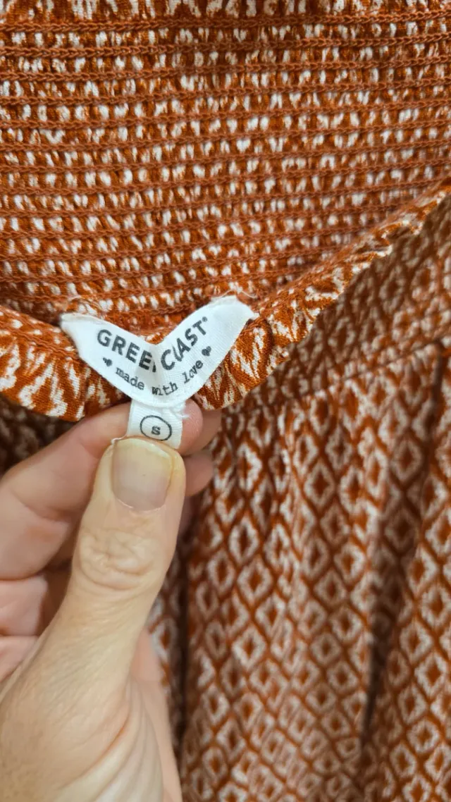 Pantalón fluido estampado caldera talla única