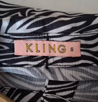 Vestido camisero Kling estampado cebra