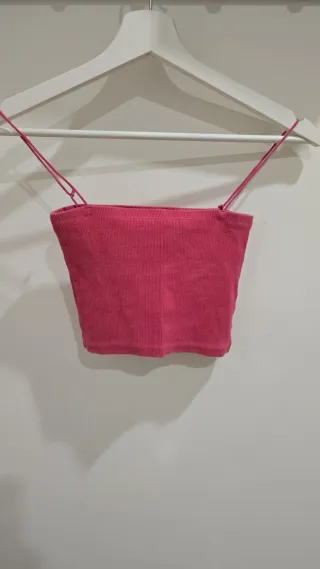 Top rosa fucsia tirantes