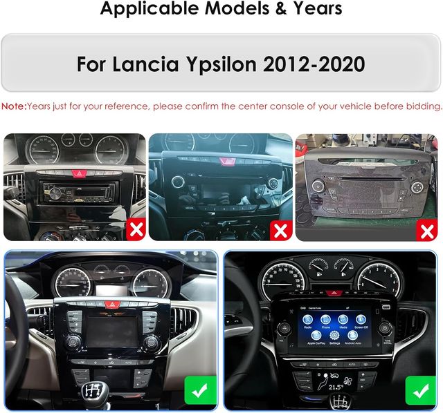 Radio Carplay Android Lancia Ypsilon 2012-2020