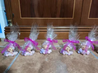 Lote 9 clips portafotos bautizo nuevo