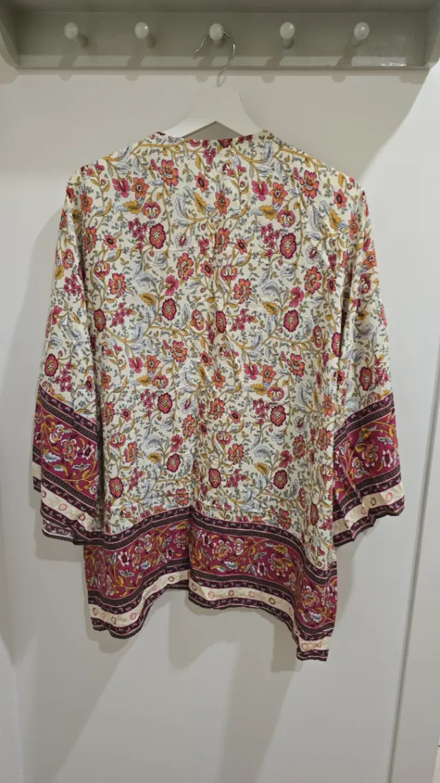 Kimono estampado multicolor talla única