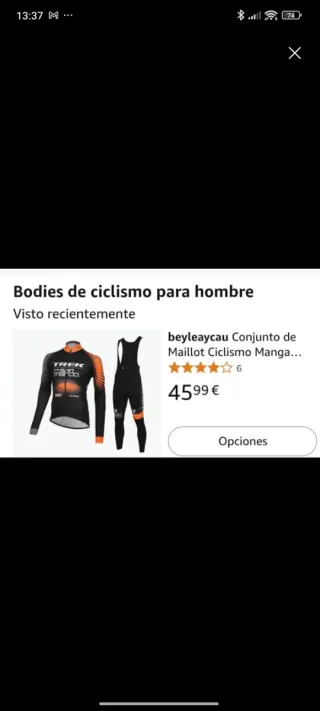 Conjunto ciclismo hombre trek