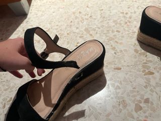 Cuñas esparto Marypaz negras