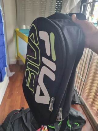 Mochila Fila Negra y Verde