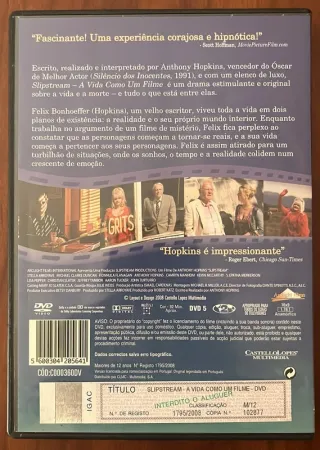 DVD "Slipstream - A vida como um filme"