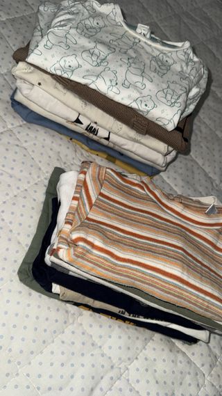 16 camisolas bebé menino 3 meses