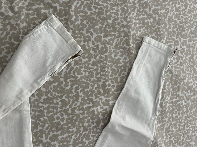 Vaqueros Zara Blancos Talla XS