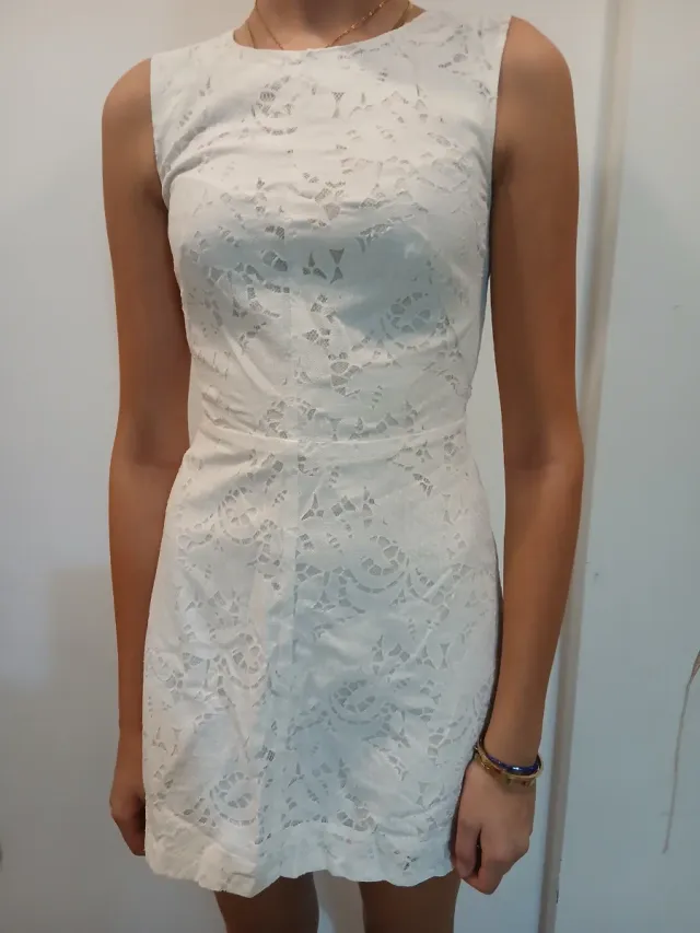 Vestido blanco de encaje