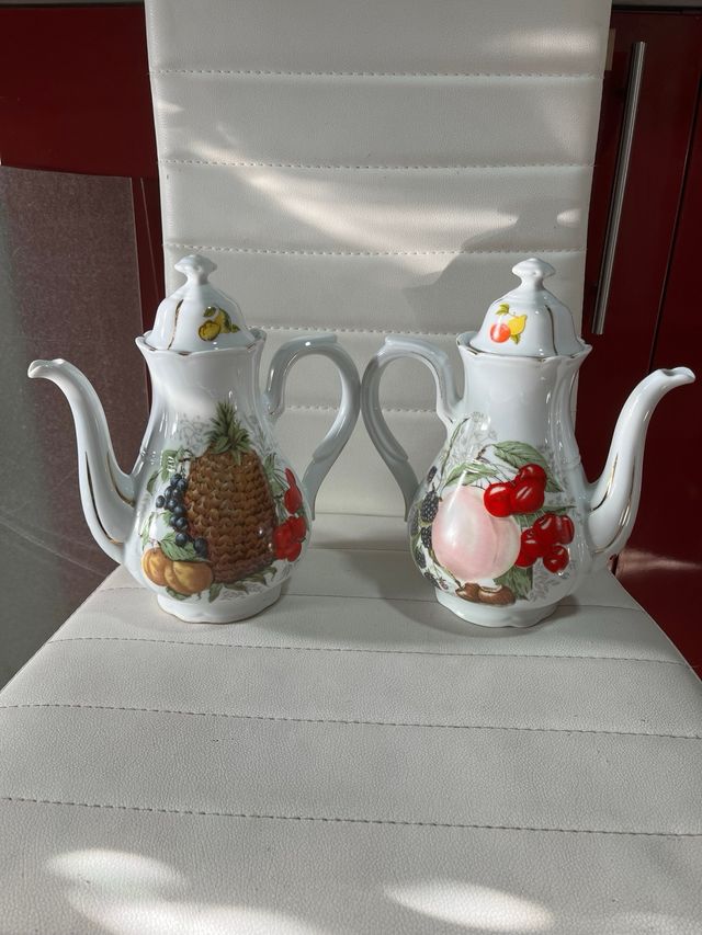 Juego Teteras Cafeteras Porcelana Bavaria Vintage