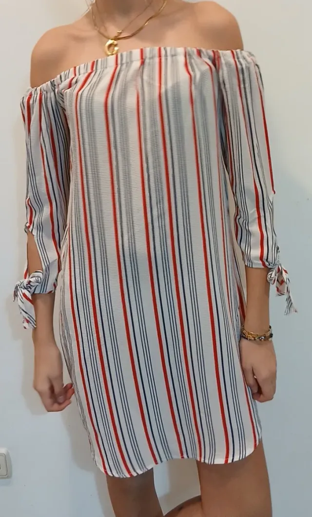 Vestido New Look rayas S/36