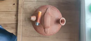 Botijo antiguo de barro