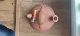 Botijo antiguo de barro