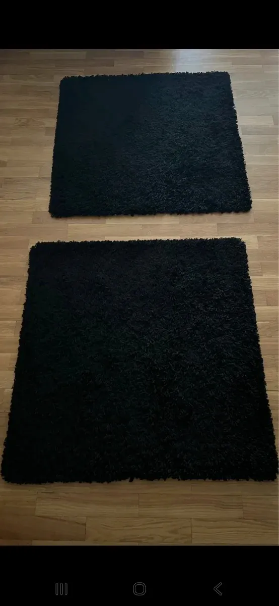 2 Alfombras Negras IKEA
