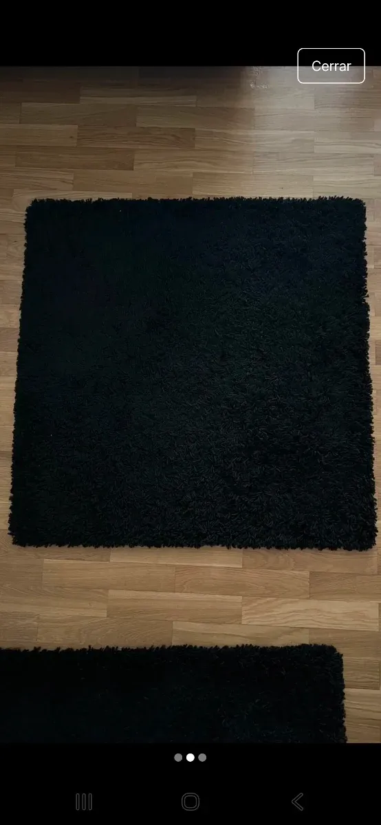 2 Alfombras Negras IKEA