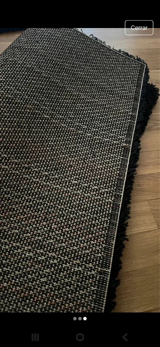 2 Alfombras Negras IKEA